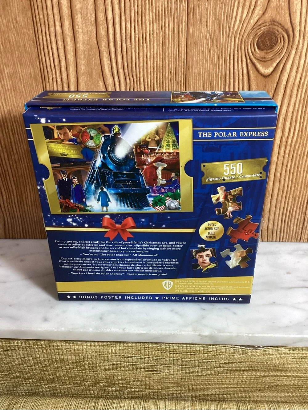 The Polar Express 550-Piece Jigsaw Puzzle with poster